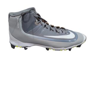 Nike Huarche Grey & White Baseball Cleats Men's Size 13
